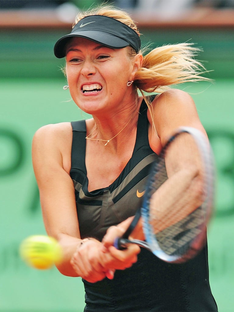 Maria Sharapova is aiming to reach her first French Open final