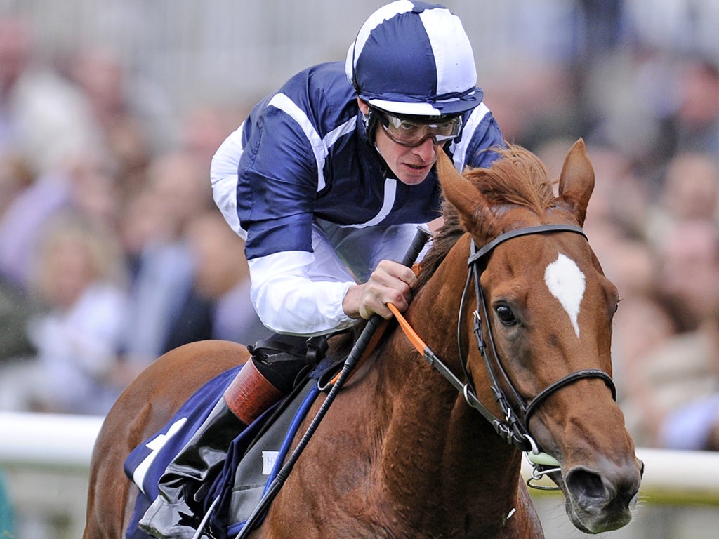 Richard Hughes on Strong Suit at Newmarket last year