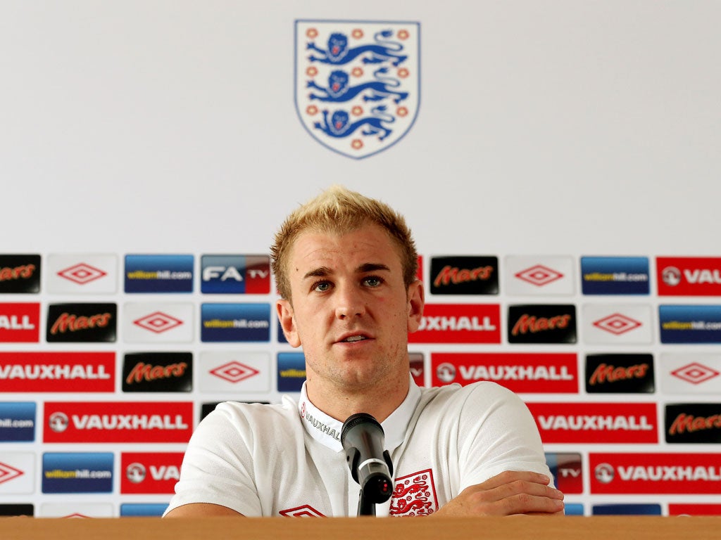 England goalkeeper Joe Hart