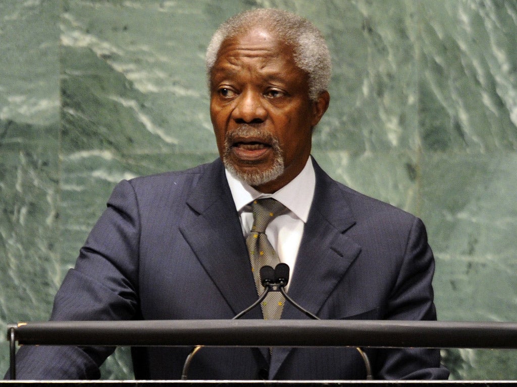 'The longer we wait, the more radicalised and polarised the situation will become' Kofi Annan, envoy for the UN and Arab League
