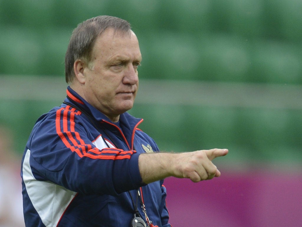 Russia head coach Dick Advocaat