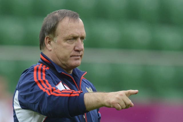 Russia head coach Dick Advocaat 