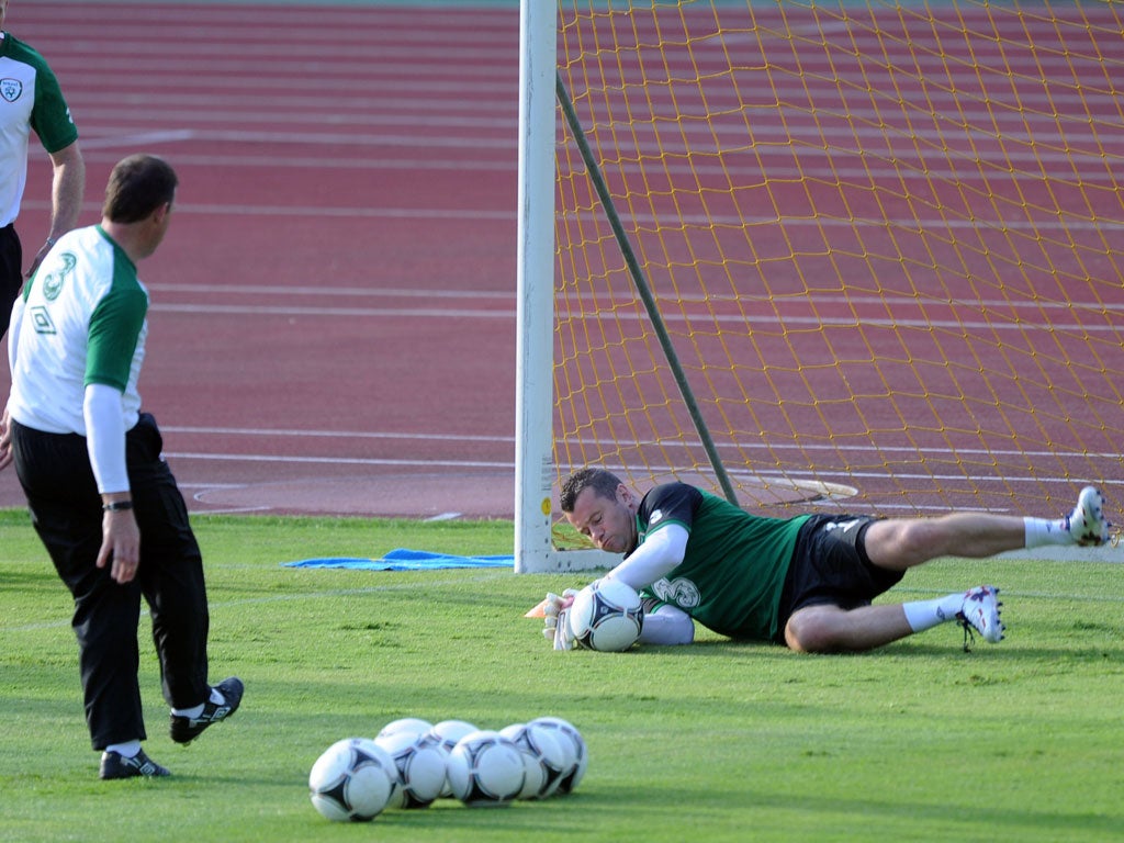 Shay Given is back in training