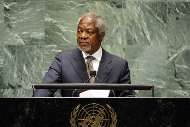 China called today for both sides in Syria to end violence and observe a peace plan put forward by UN envoy Kofi Annan