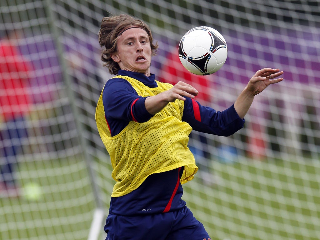 Luka Modric is at Euro 2012 with Croatia