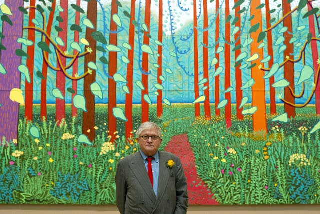 David Hockney - Royal Academy: A Bigger Picture brought together 150 Hockney works, many from the past eight years. It was met with huge acclaim and pre-booking for the show, which
opened in January, sold out to March. Almost 10,000 new
'friends' signed up and opening hours were extended.