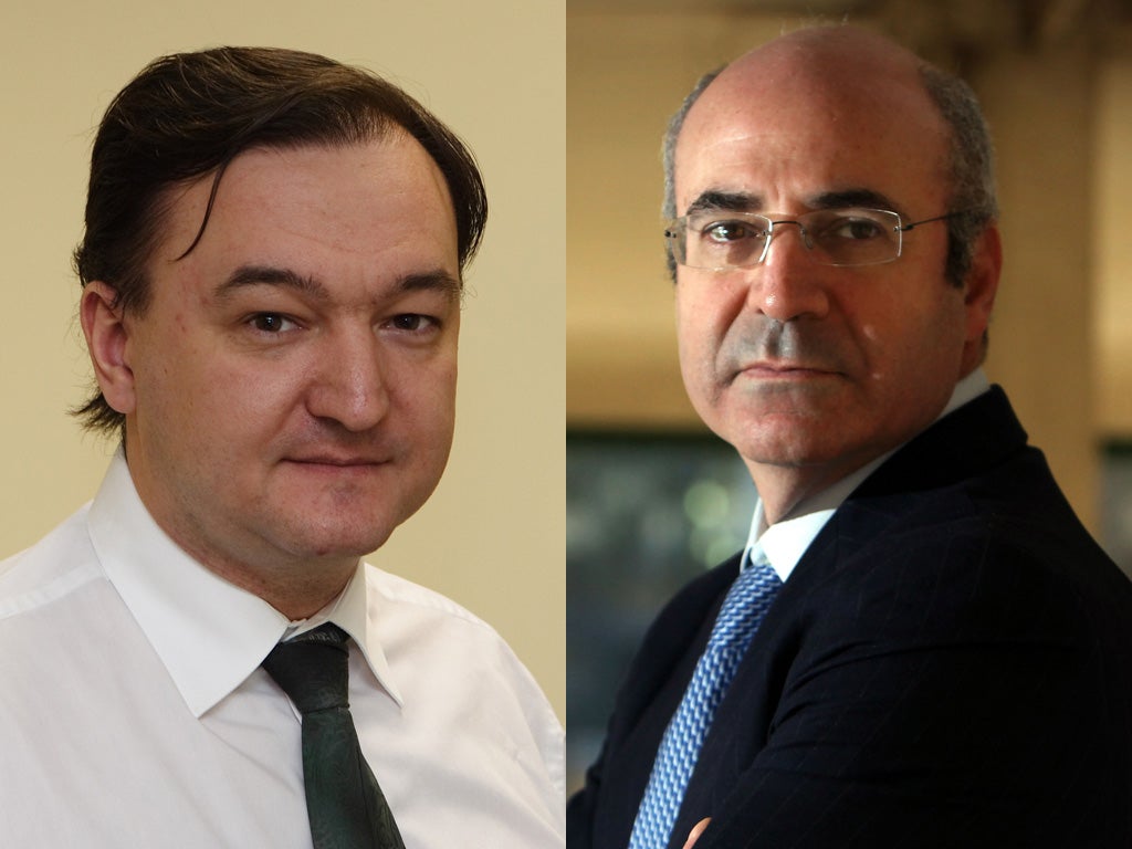Whistle-blowing lawyer Sergei Magnitsky (left) and British businessman Bill Browder