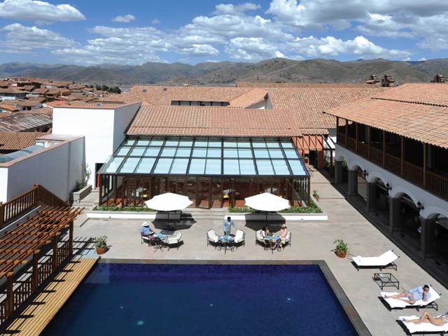 <b><u>The Hotel</u>:
<br />Palacio Nazarenas</b> is a 16th-century convent-turned-luxury hotel that opens in Cusco, Peru, this Friday (palacionazarenas.com).