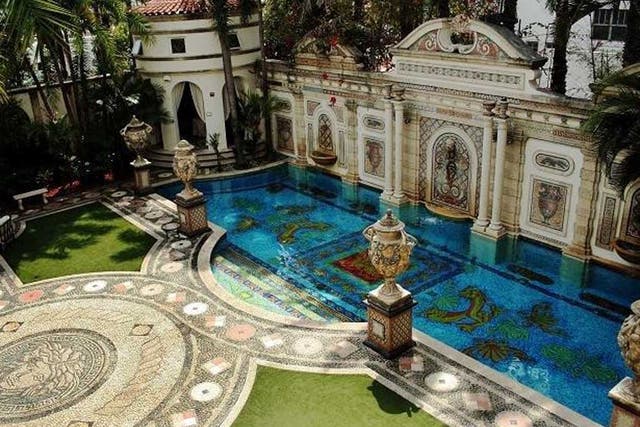 Kitsch casa: The Medusa mosaic and gilded pool of the ornate mansion