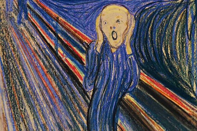 What a scream: Munch painted four versions of his best-known painting. One sold at auction last month for £74m
