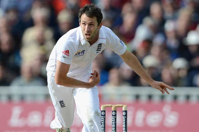 Spring in his step: Graham Onions was in the wickets on his Test return