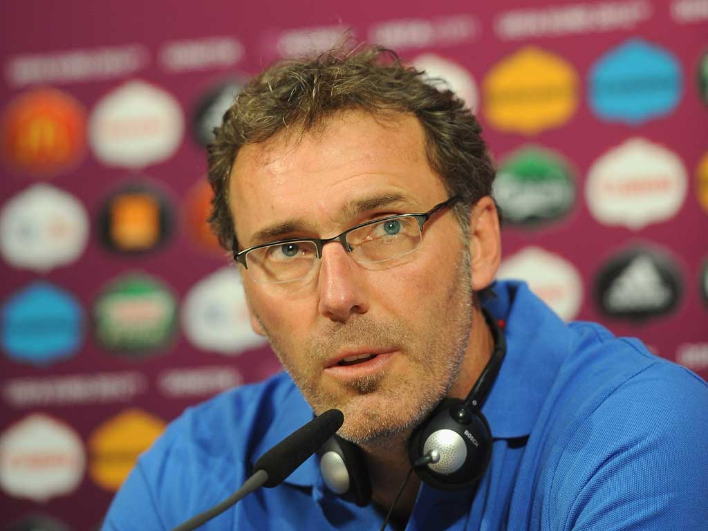 'The French team don’t have the same ambitions as Spain or
Germany', says Laurent Blanc, France coach