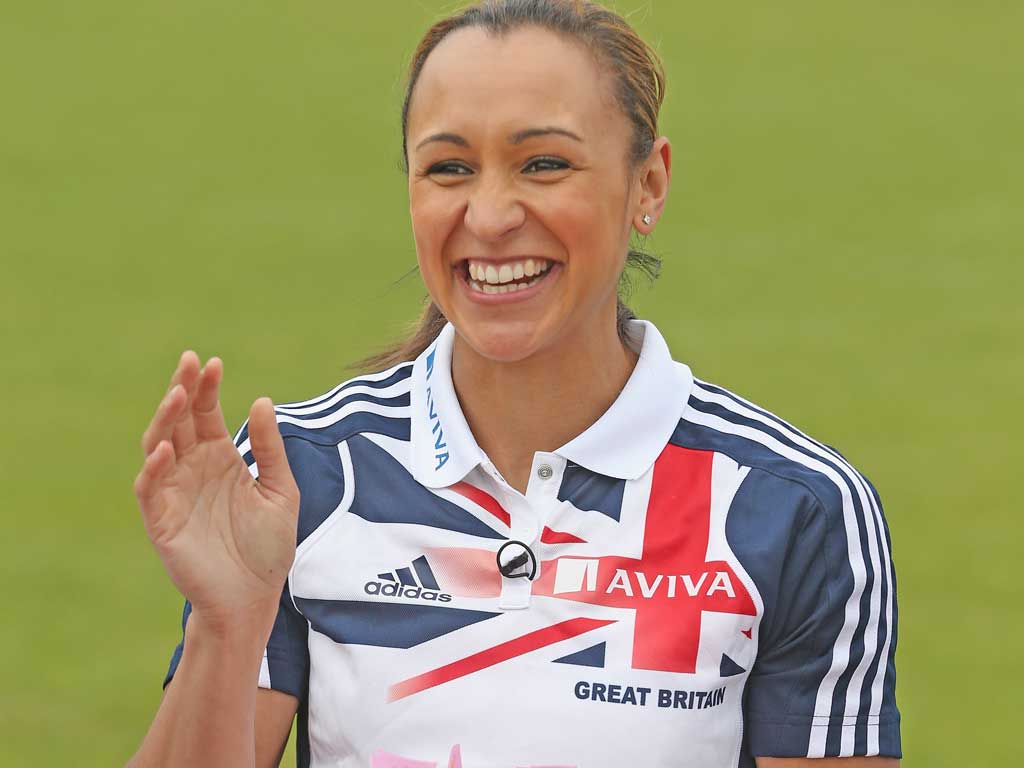 Jessica Ennis was in solid not spectacular form in Beford yesterday
