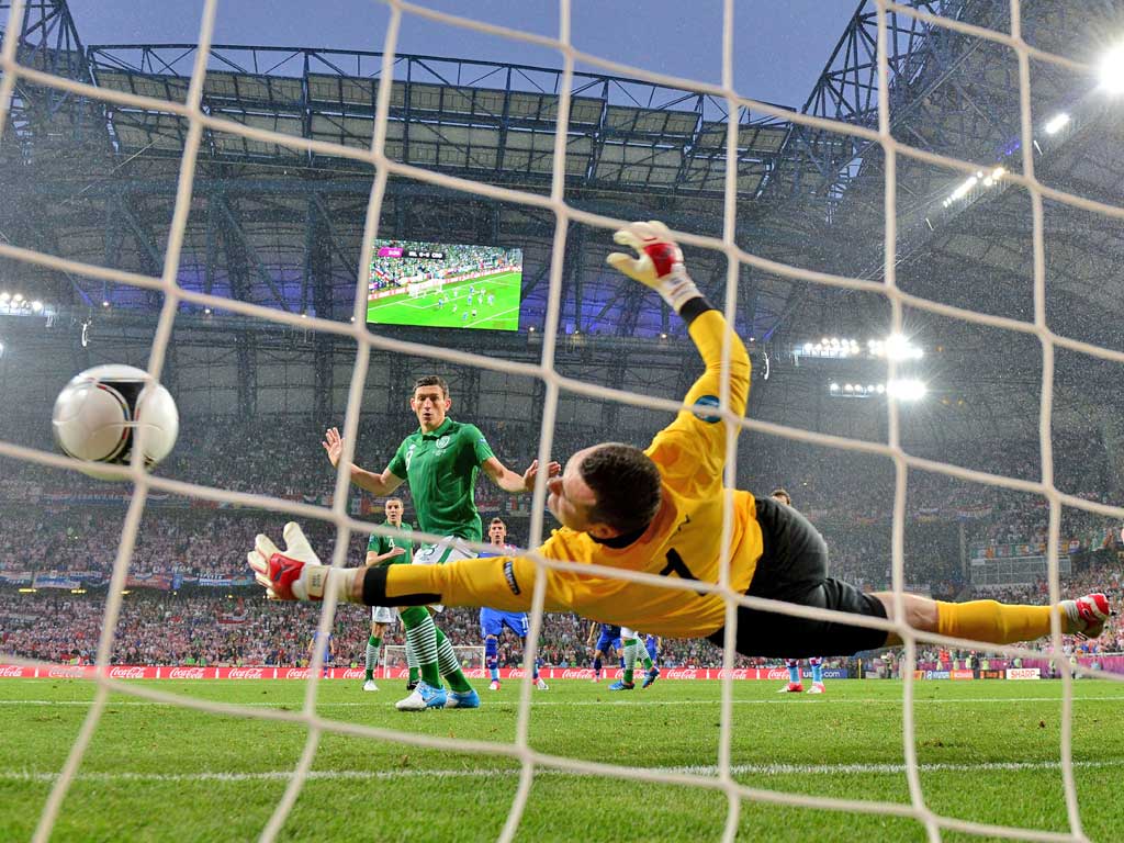 Shay Given Unsighted and off balance for early Croatia goal. Not at fault for other two and produced some smart saves from long-distance Croatian strikes. 6/10