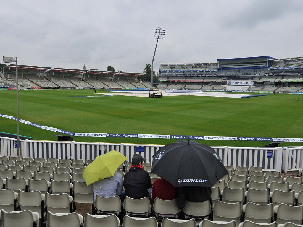 The weather at Edgbaston is not promising