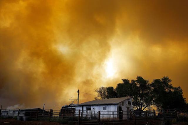 The Colorado fire grew to 22-square miles within about a day of being reported