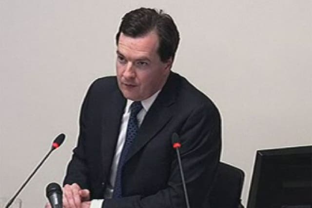 George Osborne at the Leveson Inquiry
