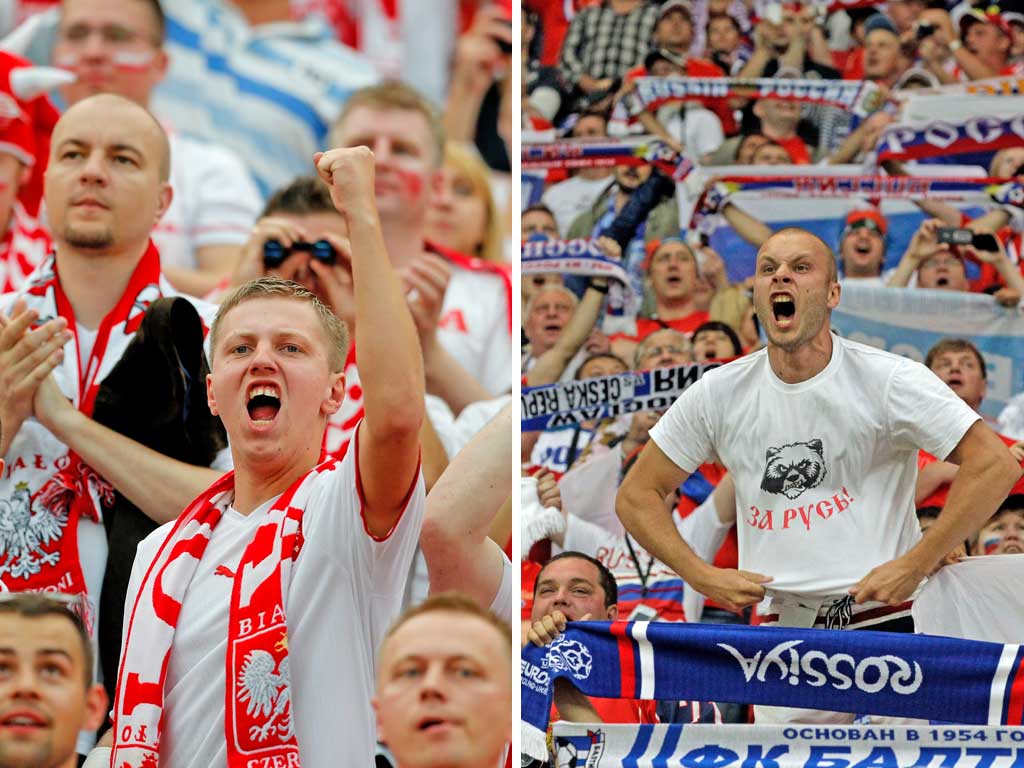 Rivalry: Russian blogs say fans will unveil a banner reading ‘Smolensk’ during Poland’s anthem