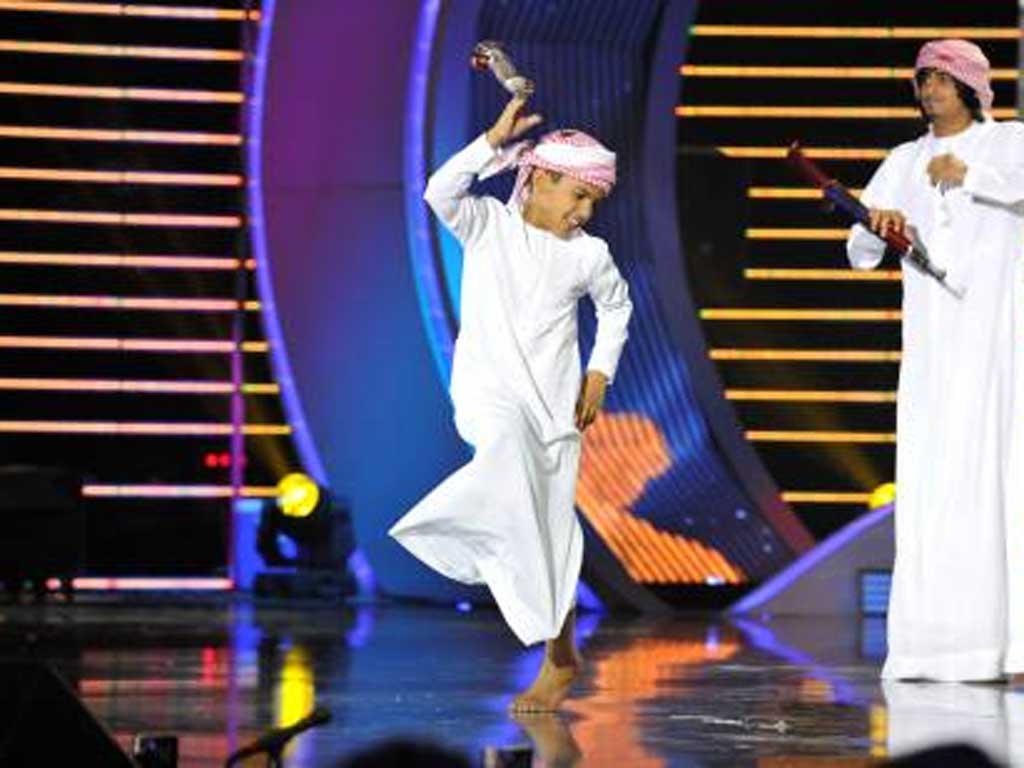 Emirati team Eyal Zayed compete inlast year’s Arabs Got Talen