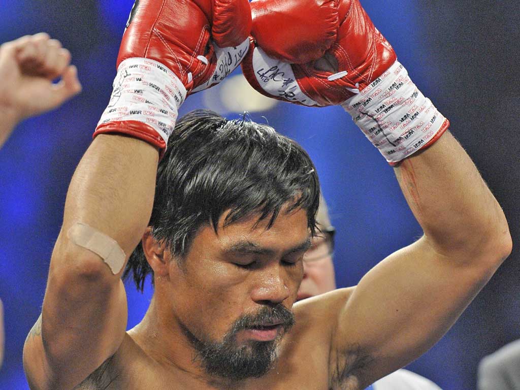 Manny Pacquiao has demanded the Mayweather bout