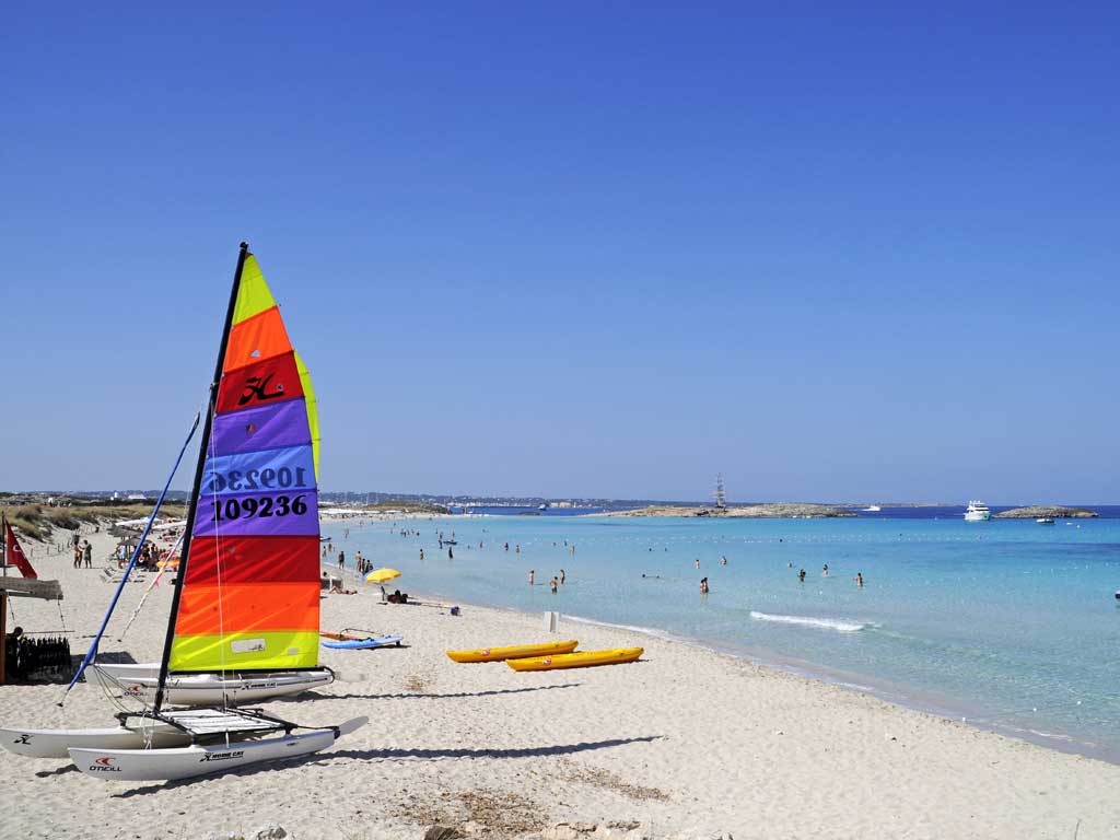 Holiday heaven: one of Formentera's idyllic beaches