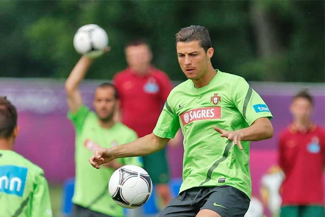 Cristiano Ronaldo has looked in excellent form during training