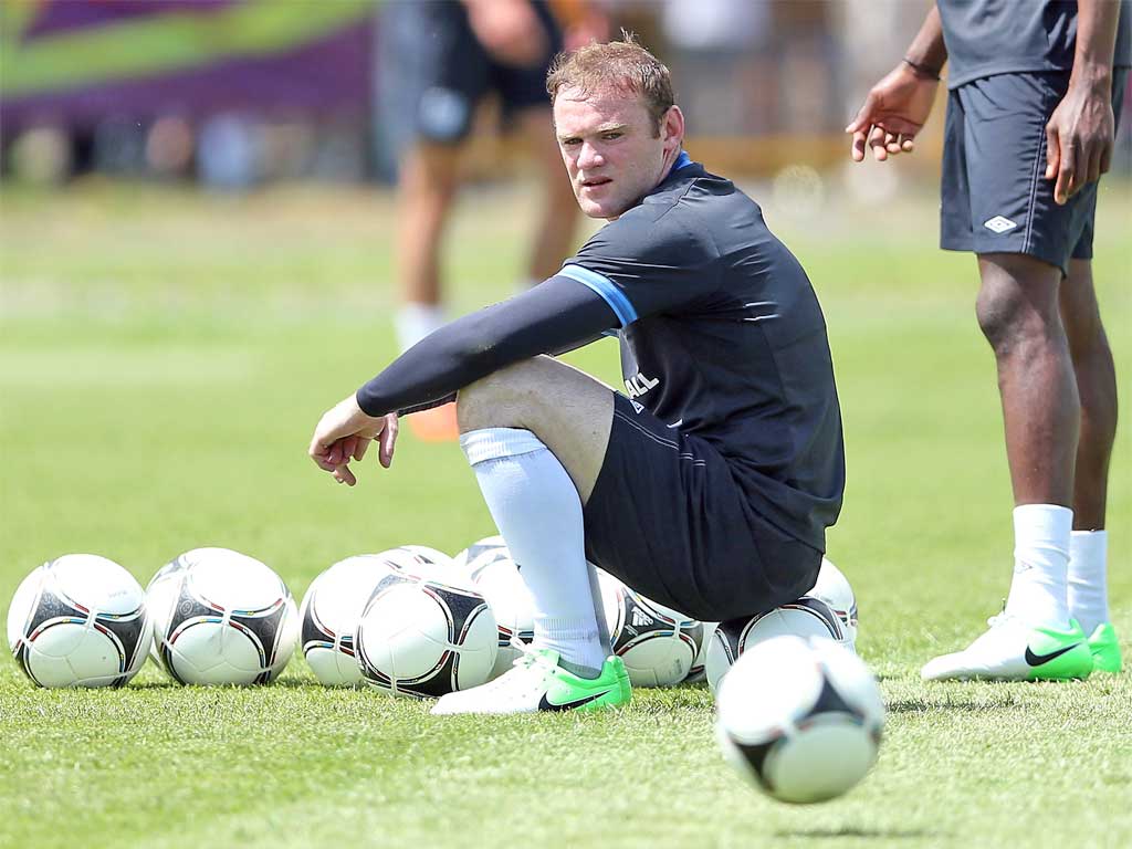 Wayne Rooney waits patiently to return to live action