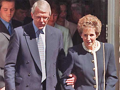 John Major and his wife Norma leave Downing Street in May 1997 after losing a general election in which The Sun had switched its allegiance from the Tories to Labour
