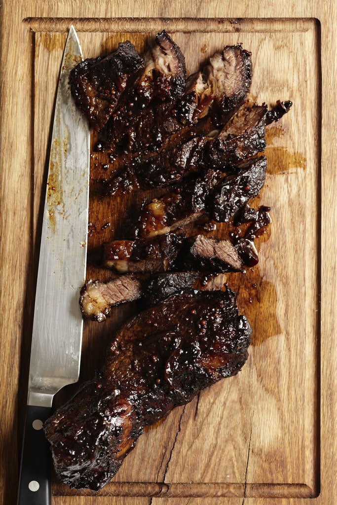 Slow-cooked tamarind beef top rib