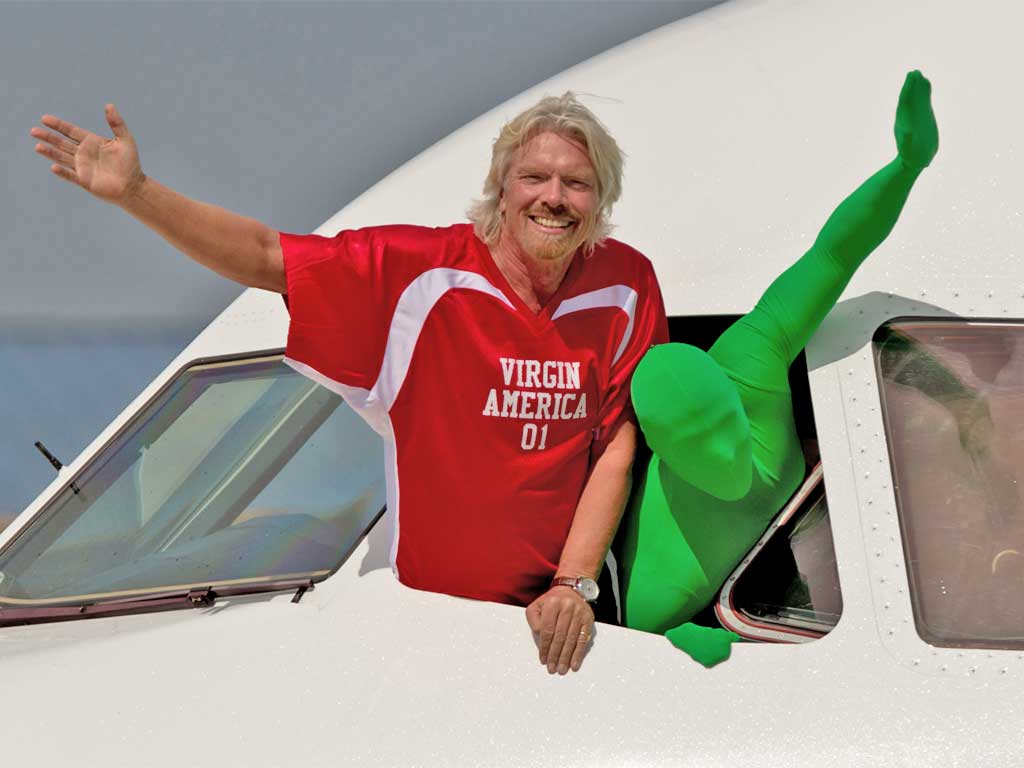 High-flyer: Richard Branson featured in Radio 4's 'Meeting Myself Coming Back'