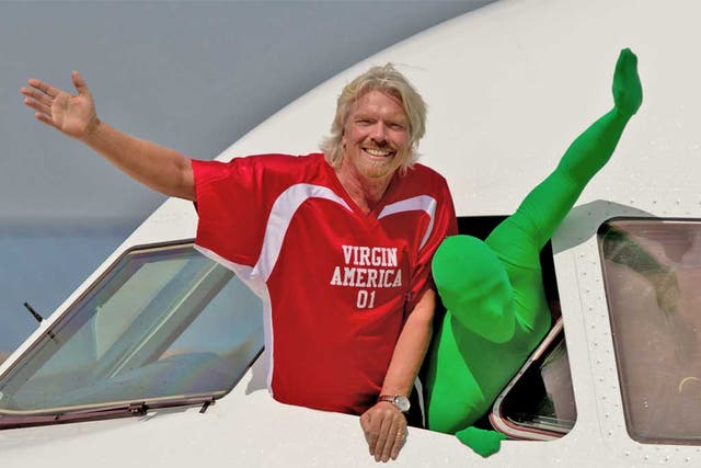 High-flyer: Richard Branson featured in Radio 4's 'Meeting Myself Coming Back'