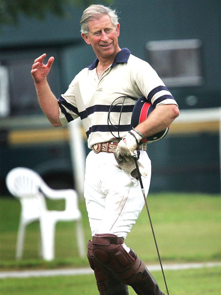 Prince Charles sporting his polo look