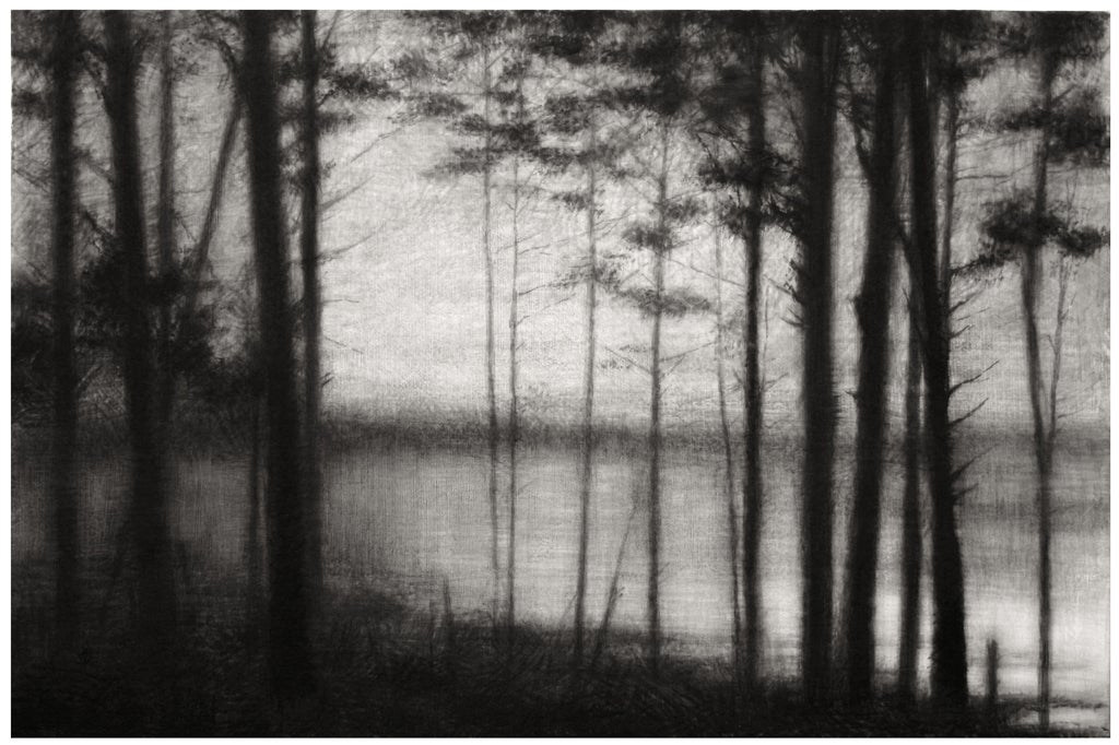 Untitled. 2012, charcoal on canvas, 120 x 80cm