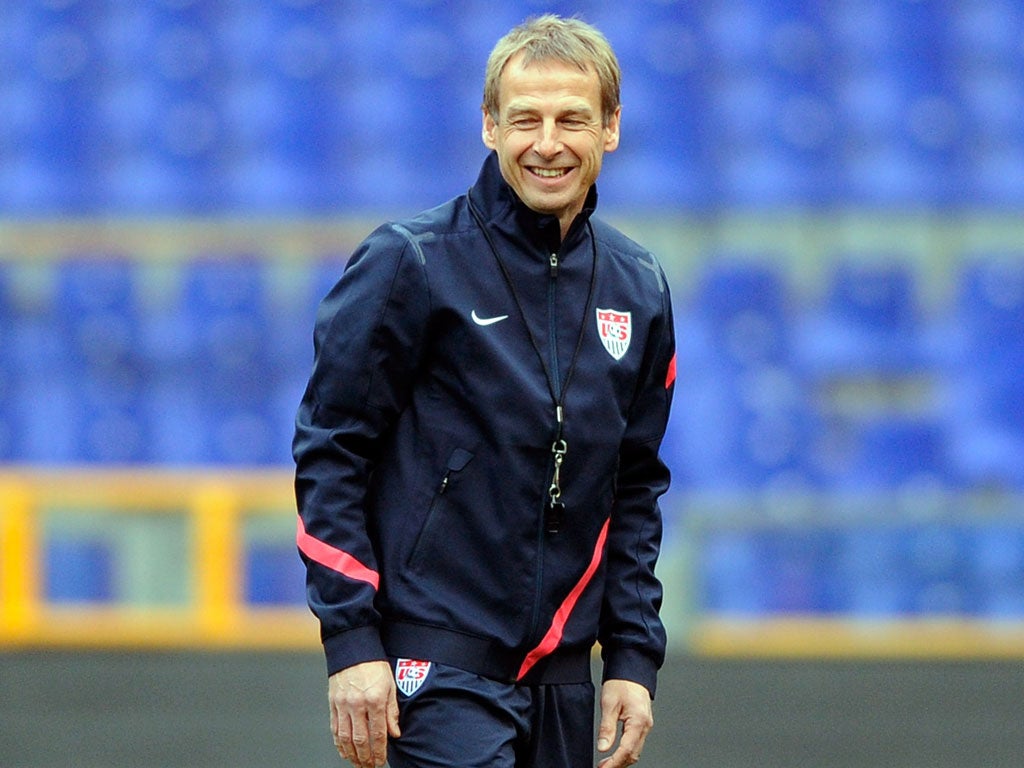 Jurgen Klinsmann Currently coaching the US national team, Klinsmann would be a hugely popular choice at the Lane. The former Germany international enjoyed two spells at Tottenham as a player, during which he became a favourite among the fans.