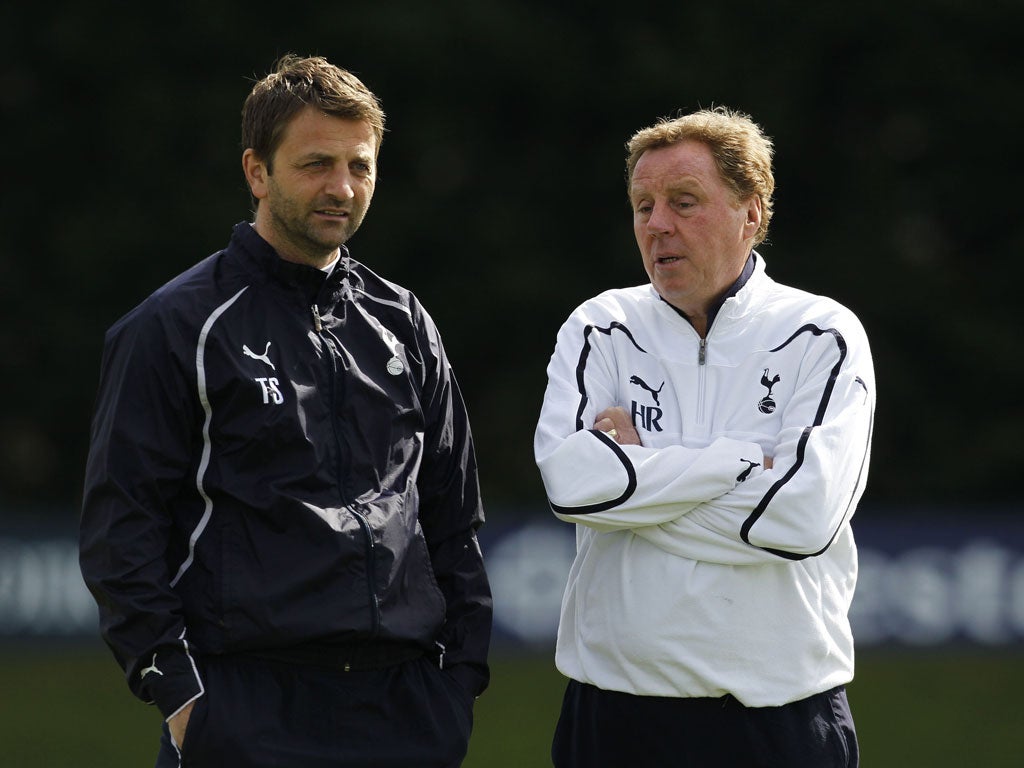 Tim Sherwood Sherwood was quickly appointed as an assistant at Tottenham after Redknapp took over at White Hart Lane. Having never been a manager of a club at any level, it seems highly unlikely he'll get his break at a club of the stature of