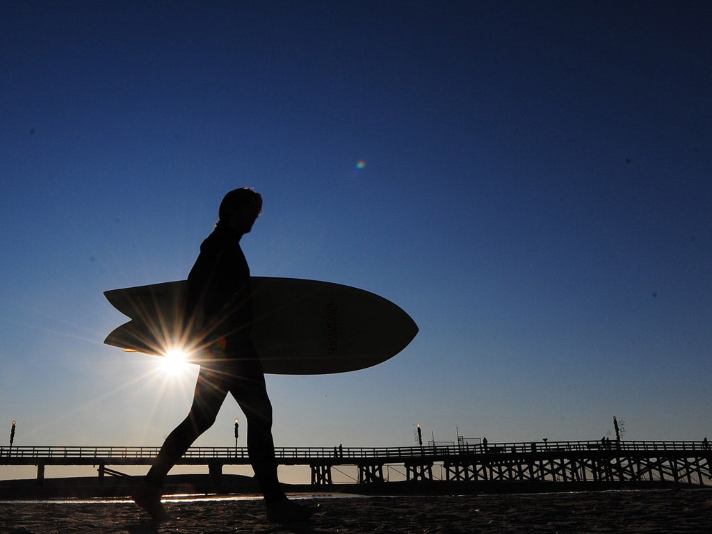 Catch a wave: the beaches along California’s coast are among America’s top surfing spots