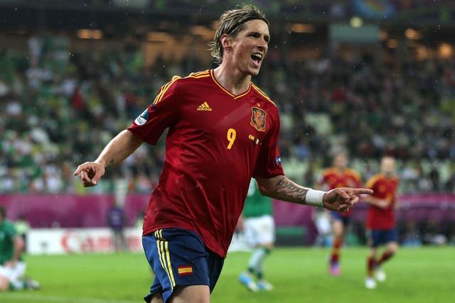 Fernando Torres netted twice against Ireland