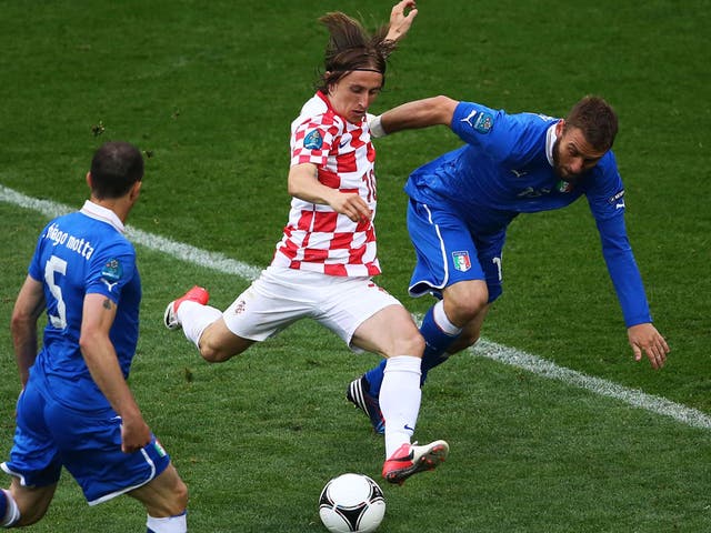 <b>Luka Modric: </b> Rather quiet in the first half but grew in influence during the second period as Slaven Bilic moved Modric behind the Croatian strikers. The Tottenham star was able to work a number of shooting opportunities, though his accuracy was s