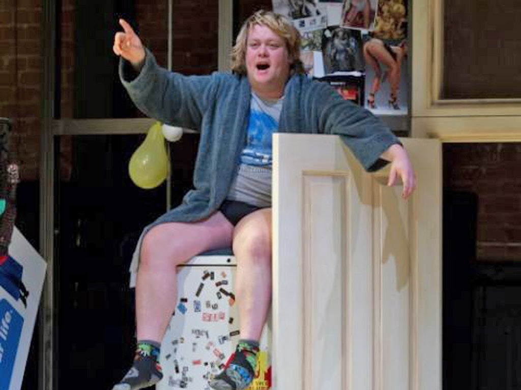 Rant and rave: Danny Kirrane in Boys at the Soho Theatre in London