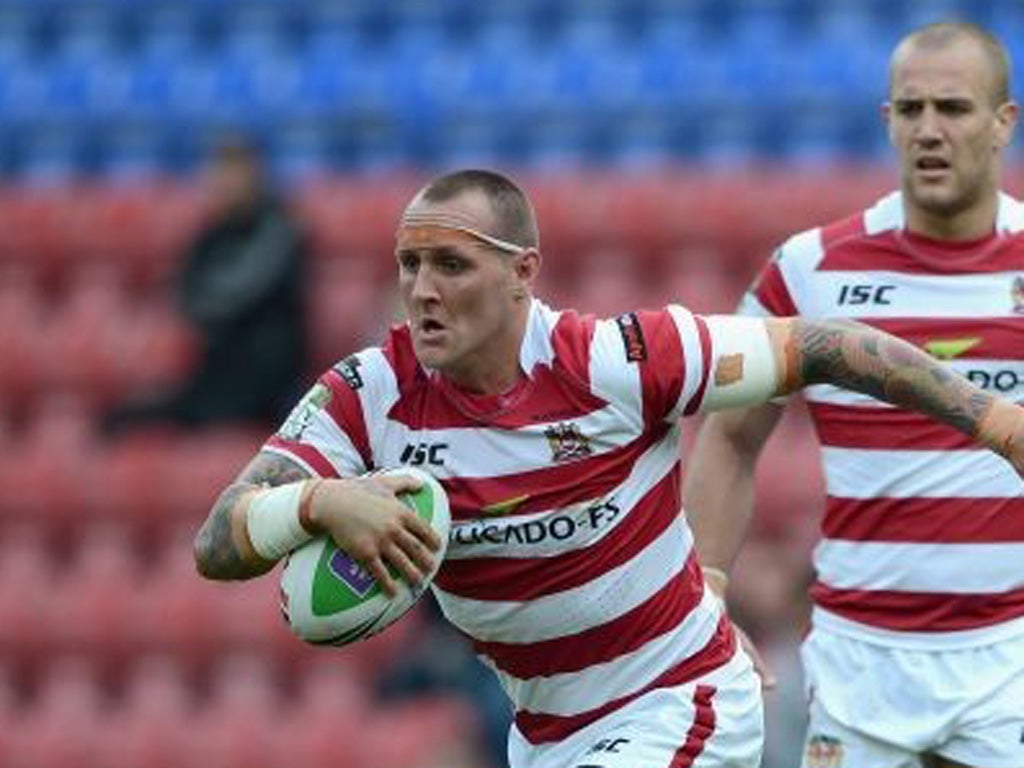 Gareth Hock: The Wigan man is back in the England fold tonight after bans for cocaine abuse and gouging