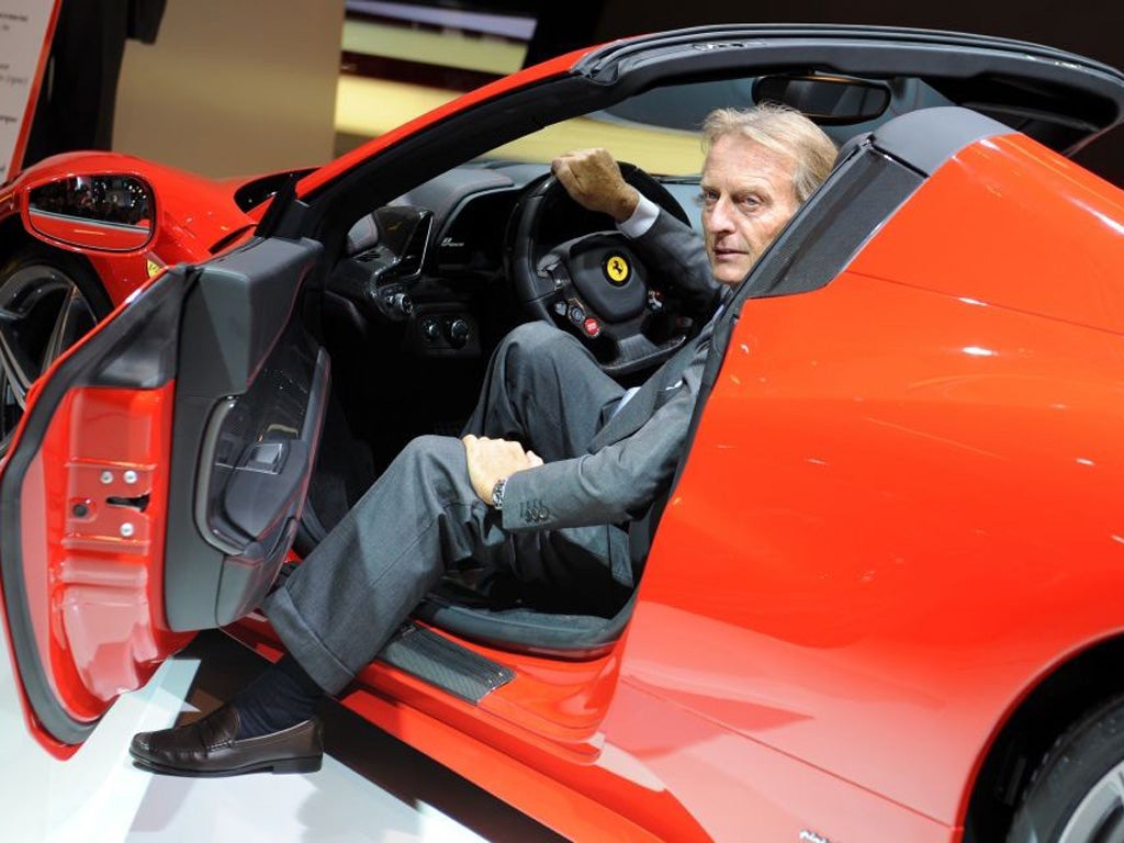 Ferrari president Luca Di Montezemolo