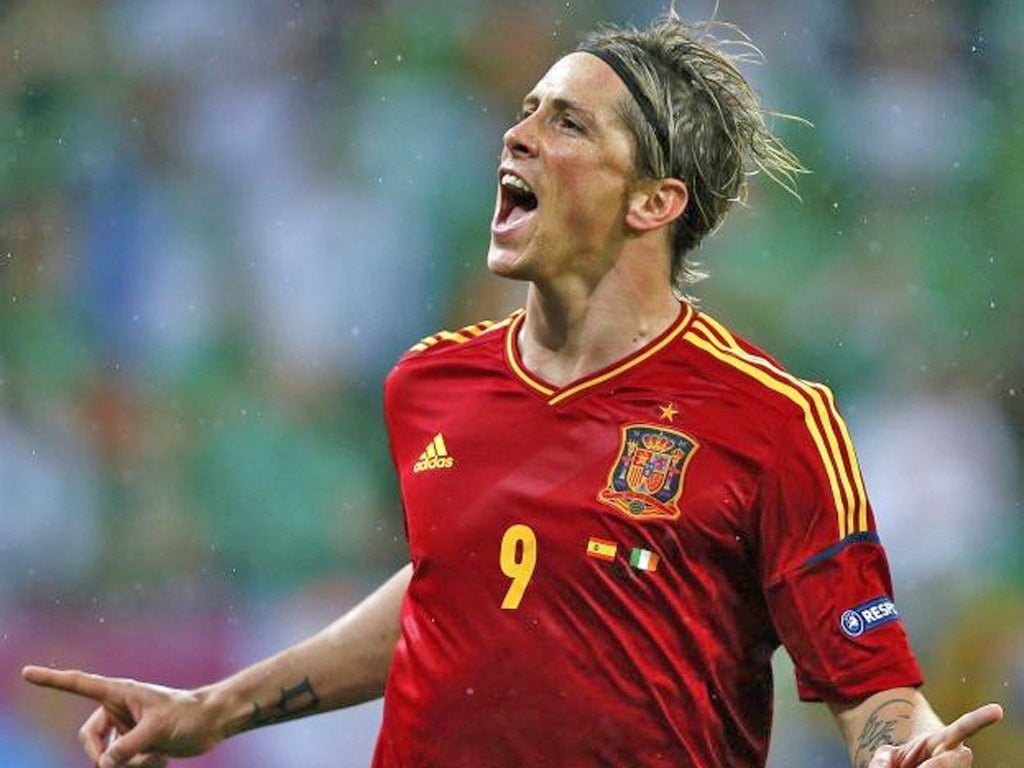 Fernando Torres revels in a feeling of personal resurrection after scoring for Spain against Ireland