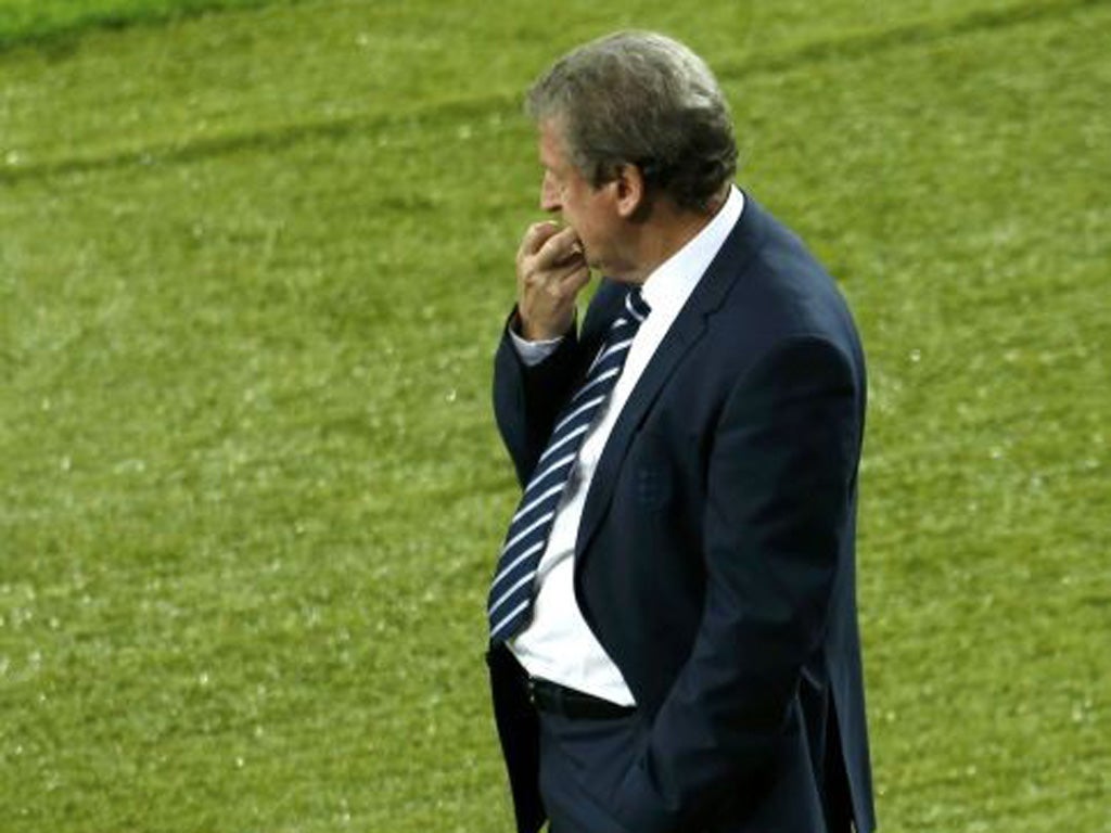 Nerves get to Roy Hodgson as England fall behind last night