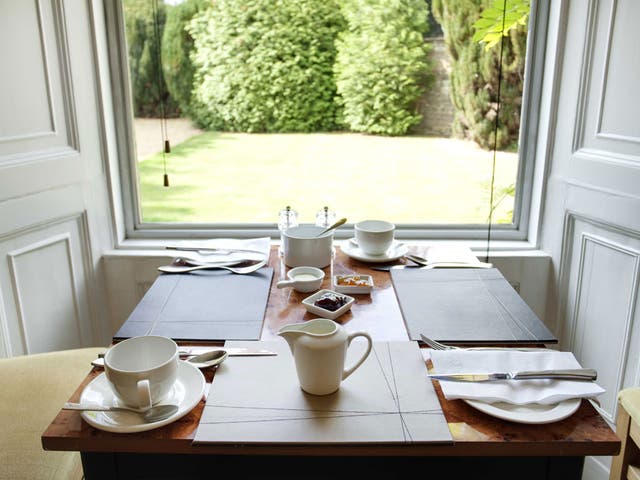 The breakfast room at Halford House