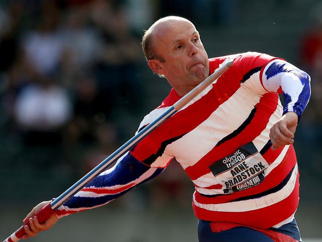 Flight of fancy: Two-time Olympian Roald Bradstock holds the world records for throwing iPods and goldfish
