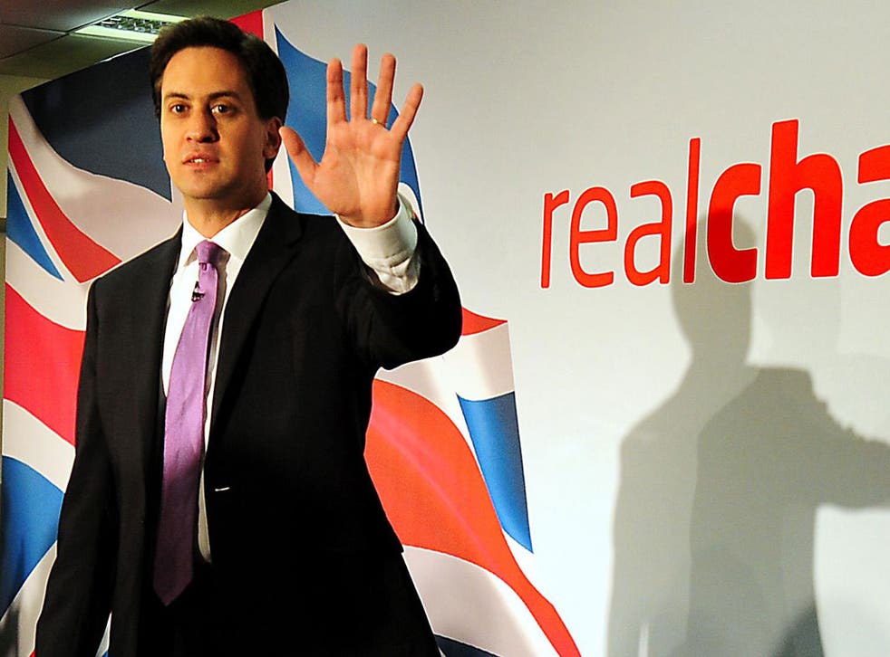 Miliband: 'When you look at Cameron, he represents the last gasp of the old'