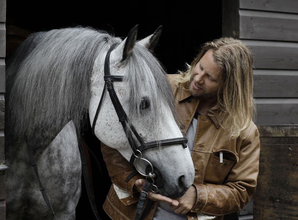 Horse Man: Rupert Isaacson developed his son's language skills in the saddle. A charity using his approach is to be launched in the UK