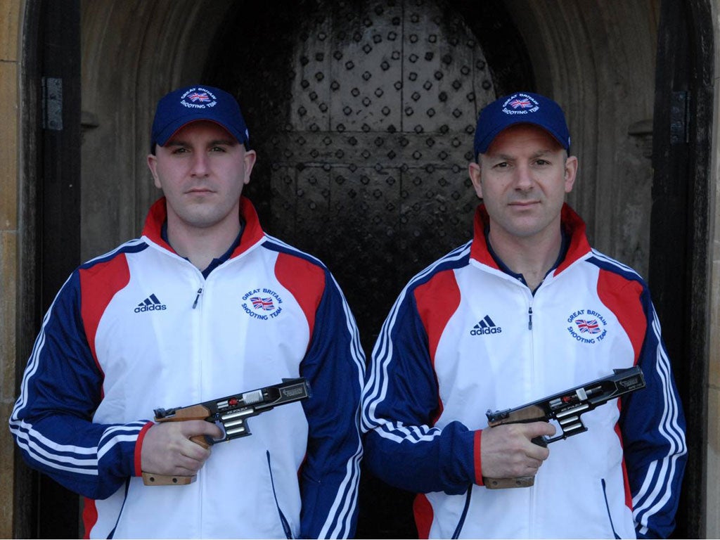 Ian Jack, left, won a Berlin tournament; Morgan Cook is the forces' shooting champion