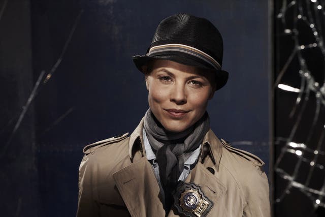 Not the whole sleuth: Maria Bello’s talent is wastedin playing Detective Jane Timoney in the US remake of ‘Prime Suspect’