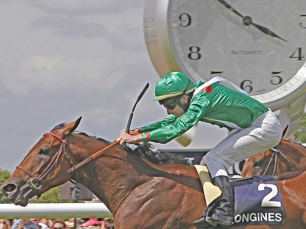Valyra wins the Prix de Diane Longines for the Aga Khan yesterday